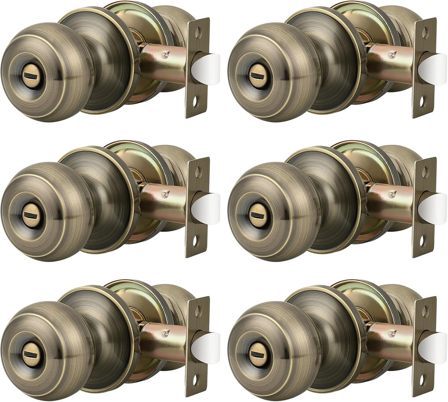 Probrico Privacy Door Knobs Lock for Bedroom and Bathroom Use
