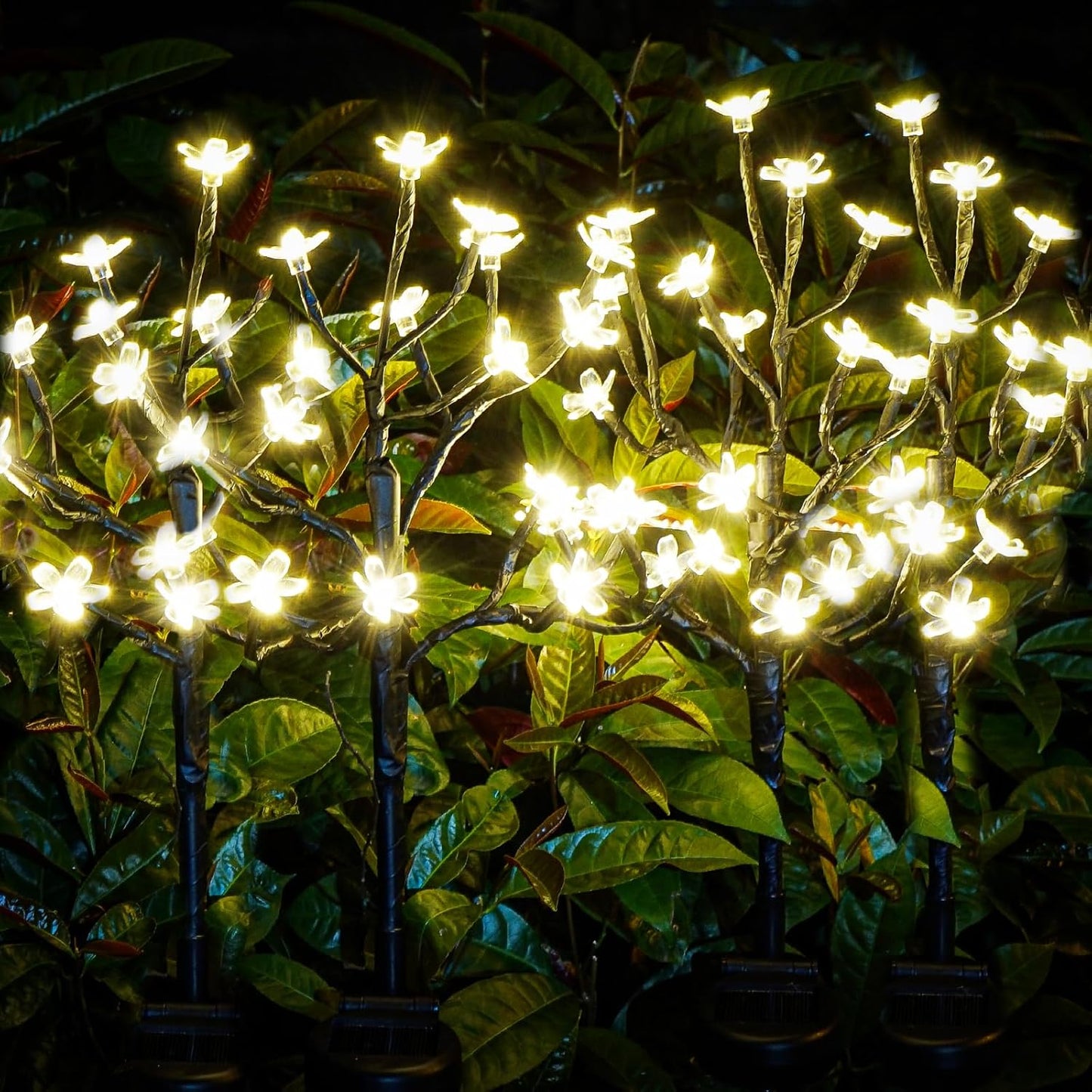 Solar Garden Lights Outdoor Decorative Cherry Blossom 6Pack