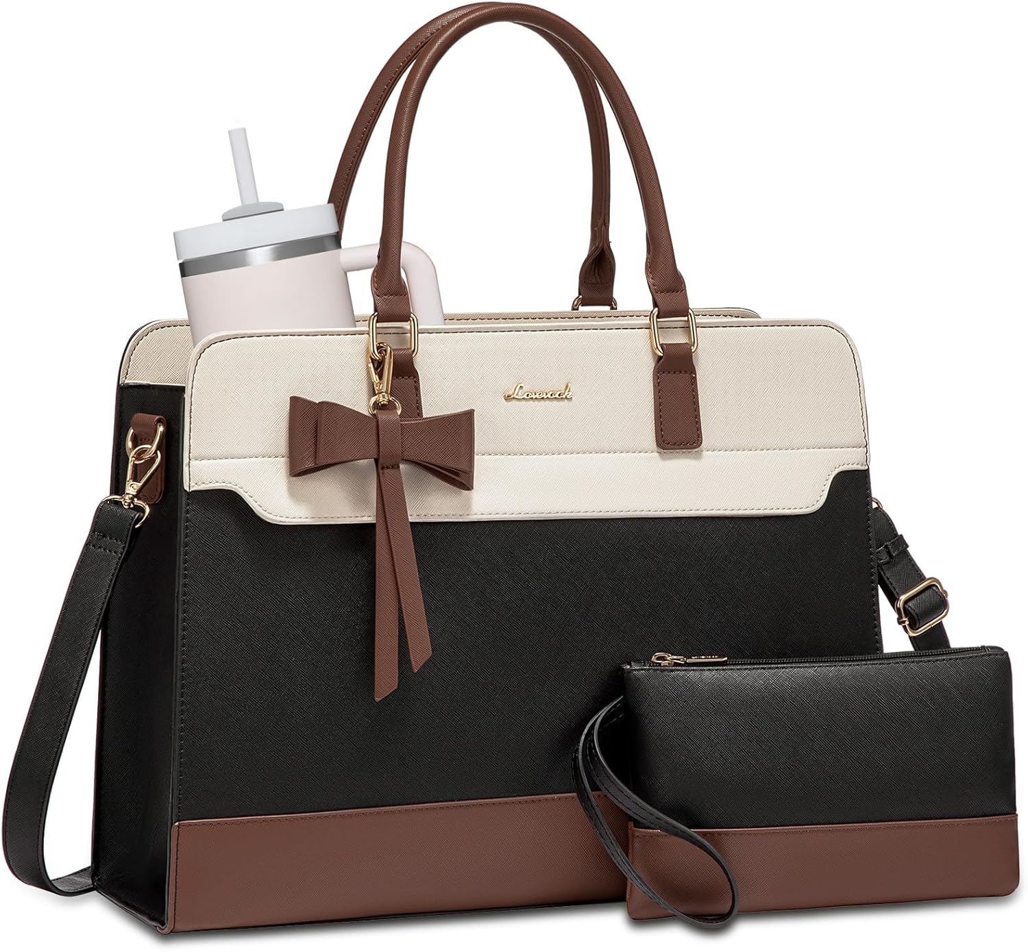 LOVEVOOK Laptop Tote Bag for Women - Stylish and Durable Design