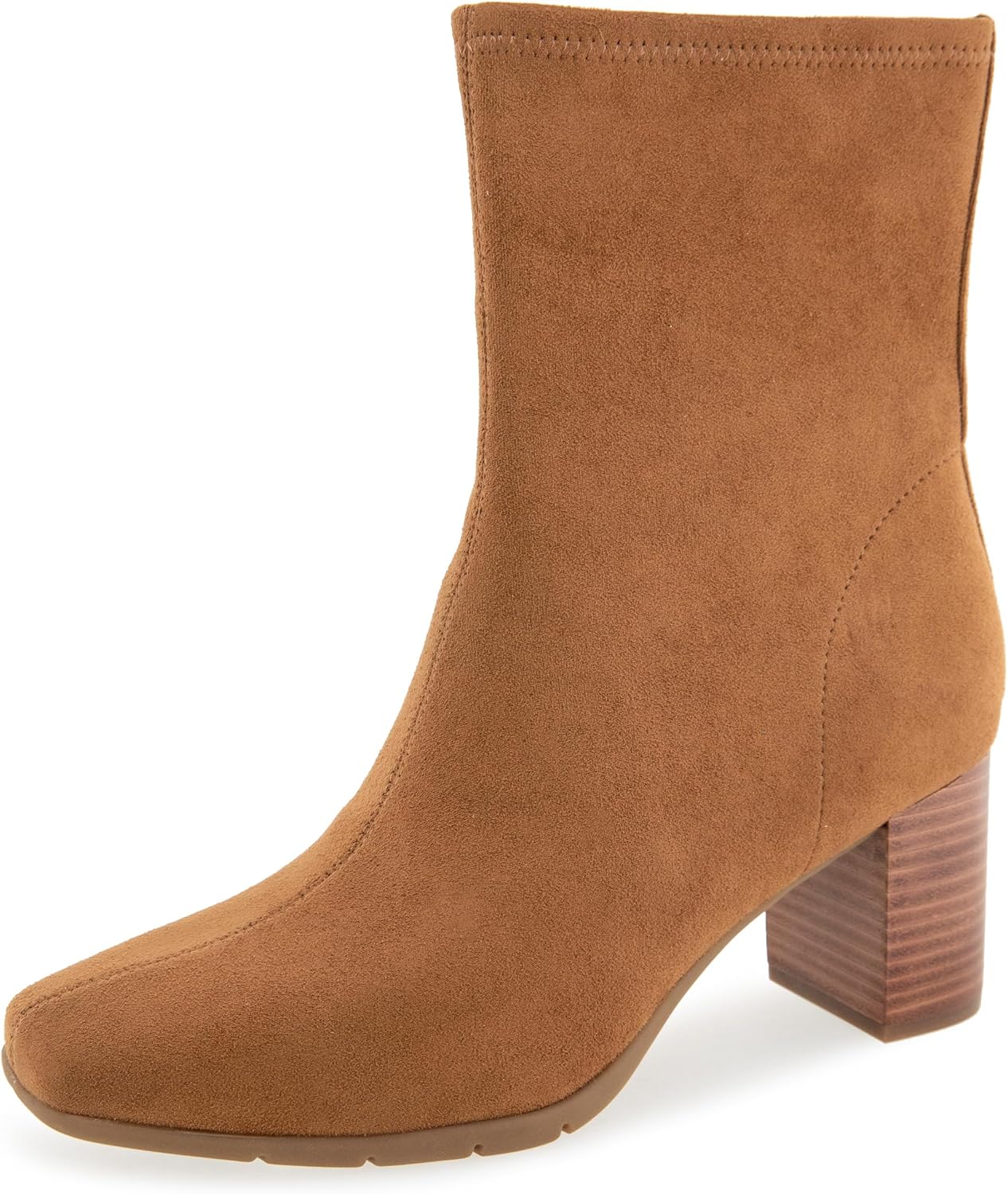 Aerosoles Women's Miley Boots with Block Heel and Zipper Closure