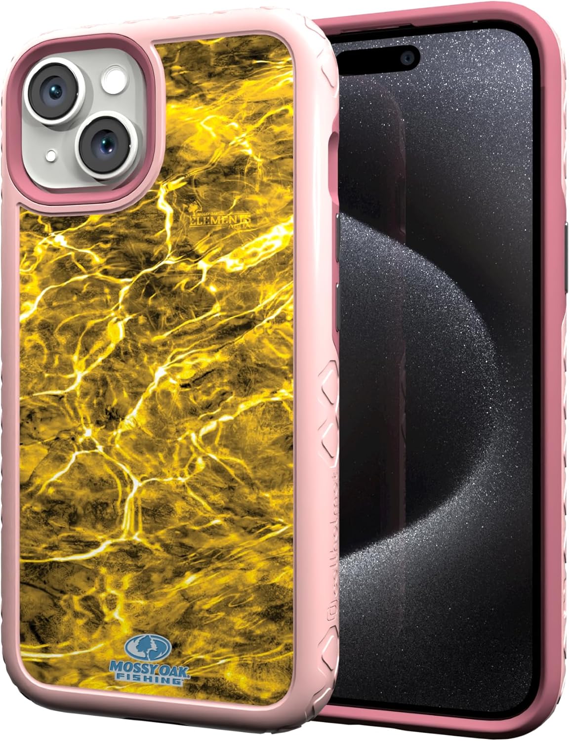 cellhelmet Mossy Oak Dual-Layer Case for iPhone 13 in Pink Magnolia
