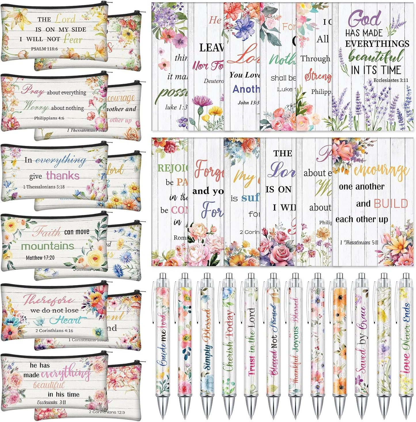 Cholemy 36-Pc Christian Gift Set: Inspiring Bible Stationery