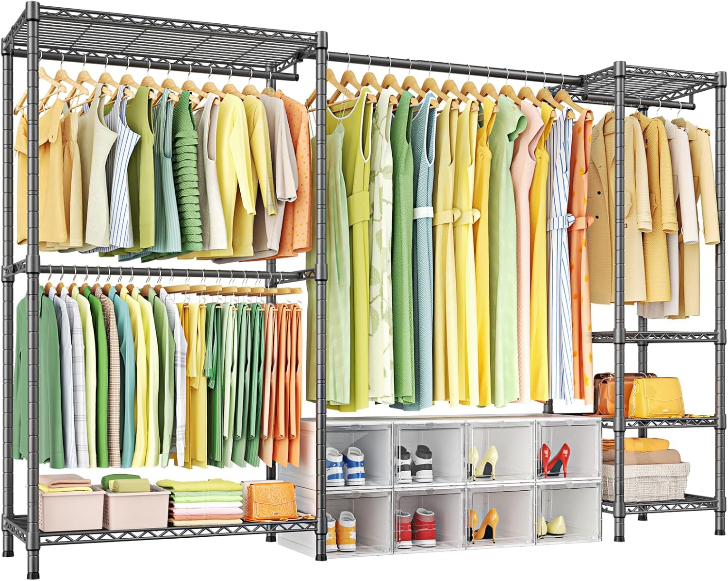 Ulif E10 Clothes Rack with Stretchable Hanger Rod for Storage