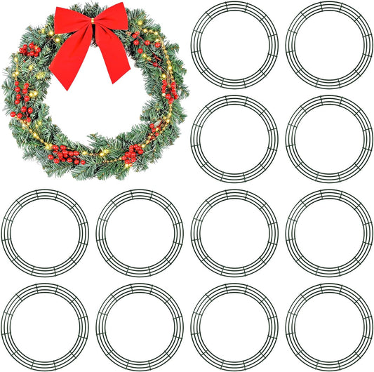 24 Inch Wire Wreath Frame for DIY Holiday Decorations