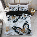 Colorful 3D Butterfly Full Comforter Set for Kids and Teens