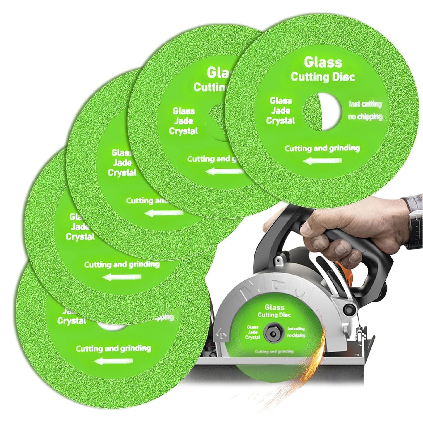 Ultra-Thin Diamond Glass Cutting Discs x5 - Precise Cuts!
