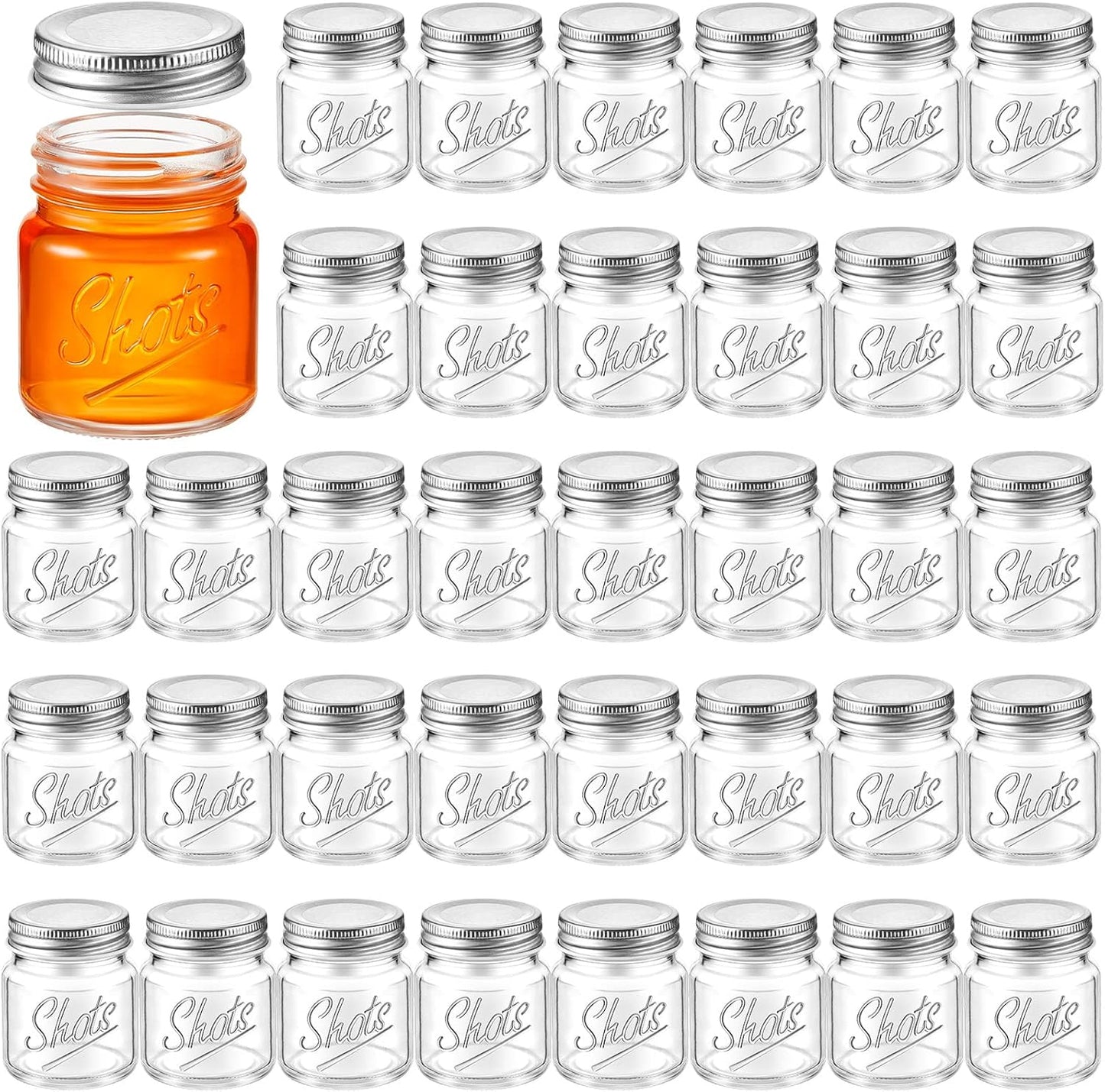 Mini Mason Jar Shot Glasses for Parties and Home Use