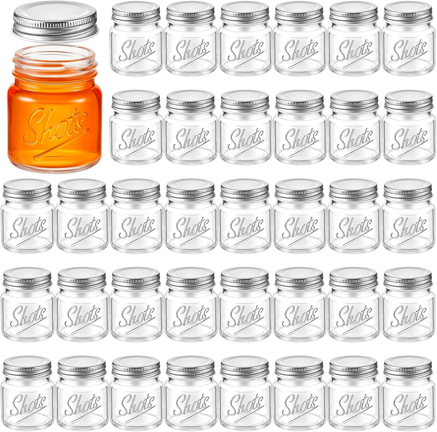 Mini Mason Jar Shot Glasses for Parties and Home Use