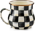 MACKENZIE-CHILDS Enamel Mug, 16 Ounces - Courtly Check Classic