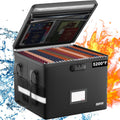 Fireproof Document Box with Lock - Portable Heat Insulated File