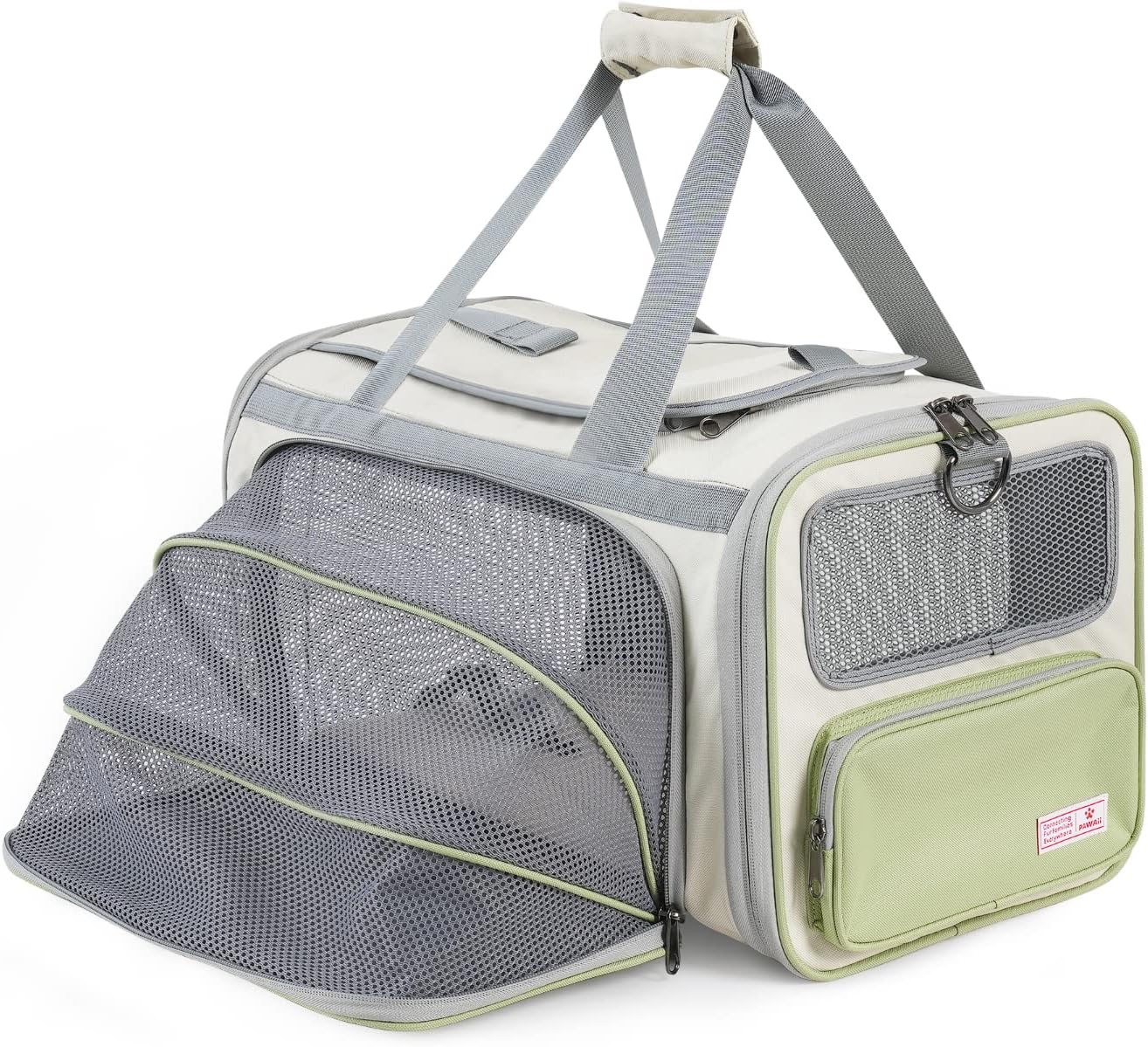 Pawaii Cat Carrier with ID Tag for Comfortable Travel Anywhere