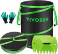 VIVOSUN 47-Gallon Collapsible Trash Can - Sturdy Pop-Up Garden Bag