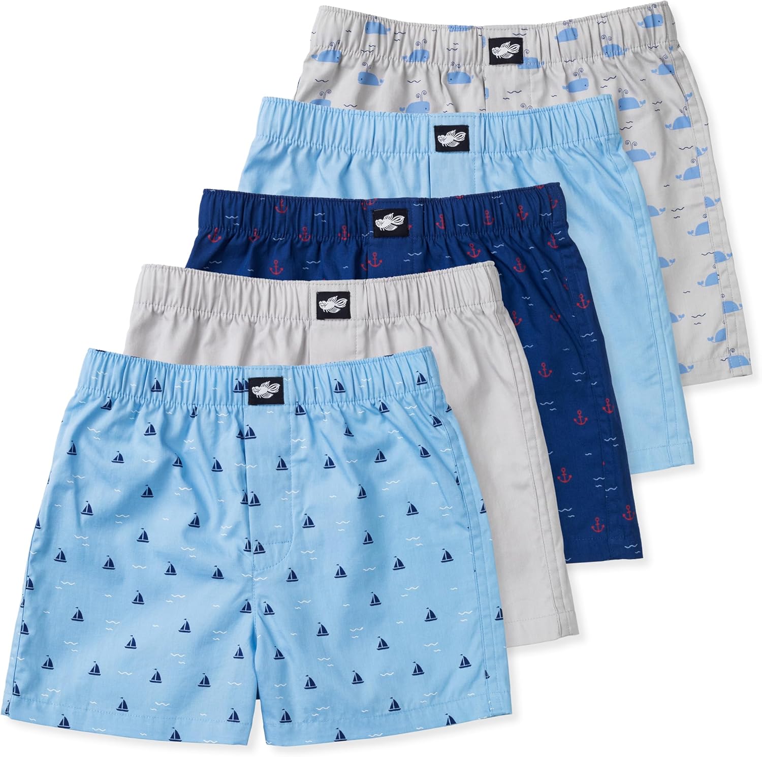 Ryan Boys Woven Boxers 5-Pack for Ultimate Comfort and Fit