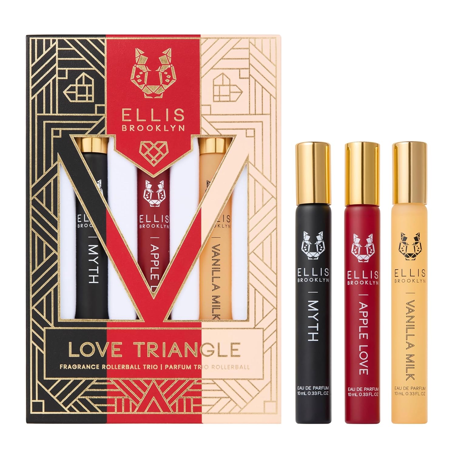 Ellis Brooklyn LOVE TRIANGLE Rollerball Trio - Clean Perfume Set