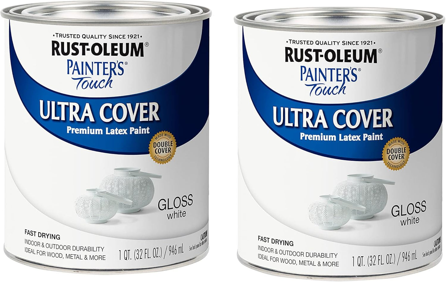 Rust-Oleum Painters Touch Gloss White Paint for Indoor & Outdoor