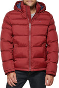 Tommy Hilfiger Men's Down Alternative Hooded Puffer (Style VQYV)