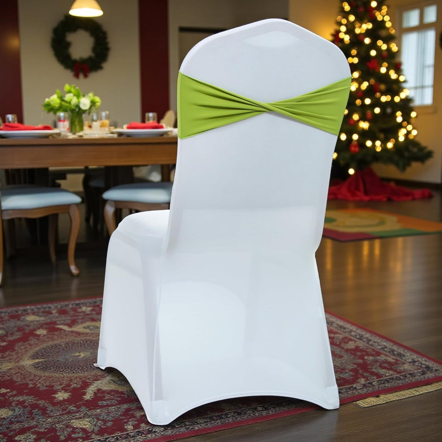 MDS 150 Pack Spandex Chair Sashes for Weddings and Parties