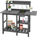 SERWALL Outdoor Potting Bench with Removable Sink - Weatherproof