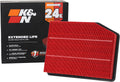 K&N Engine Air Filter Extended Life 24,000 Mile Replacement - Reliable