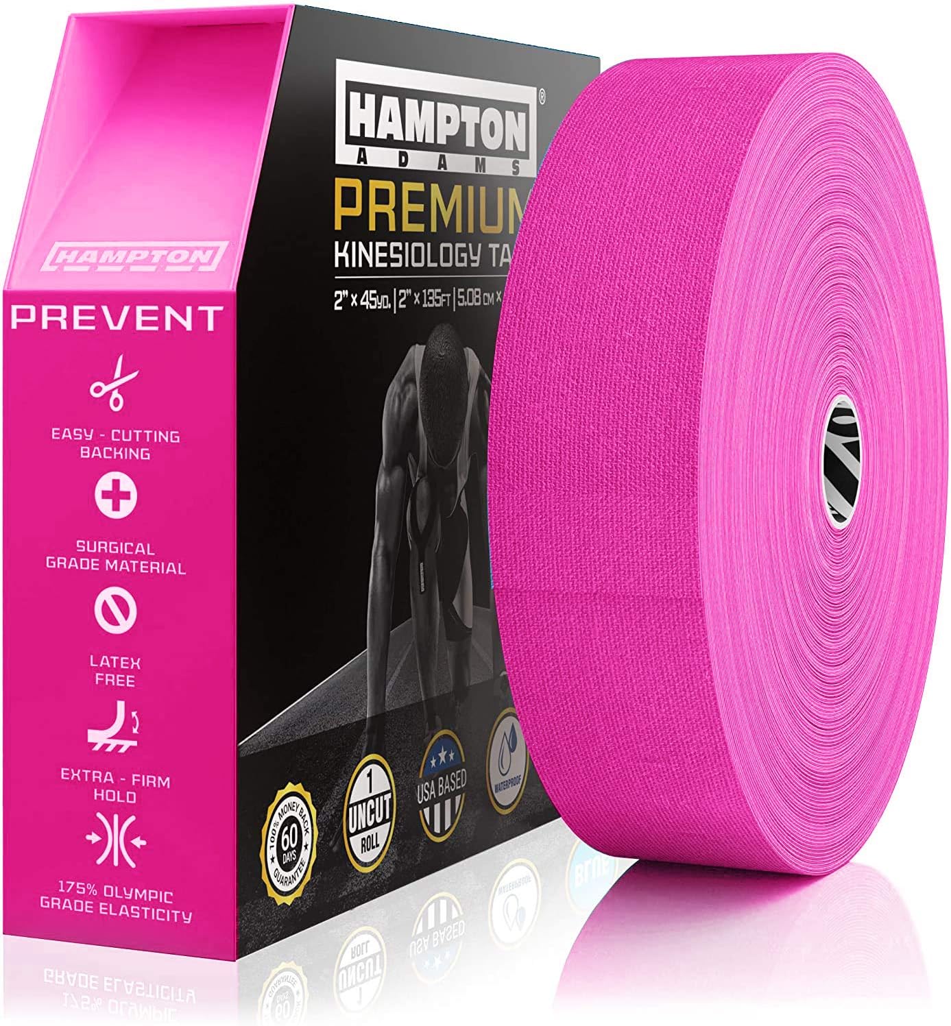 Hampton Adams Elastic Kinesiology Tape for Muscle Support