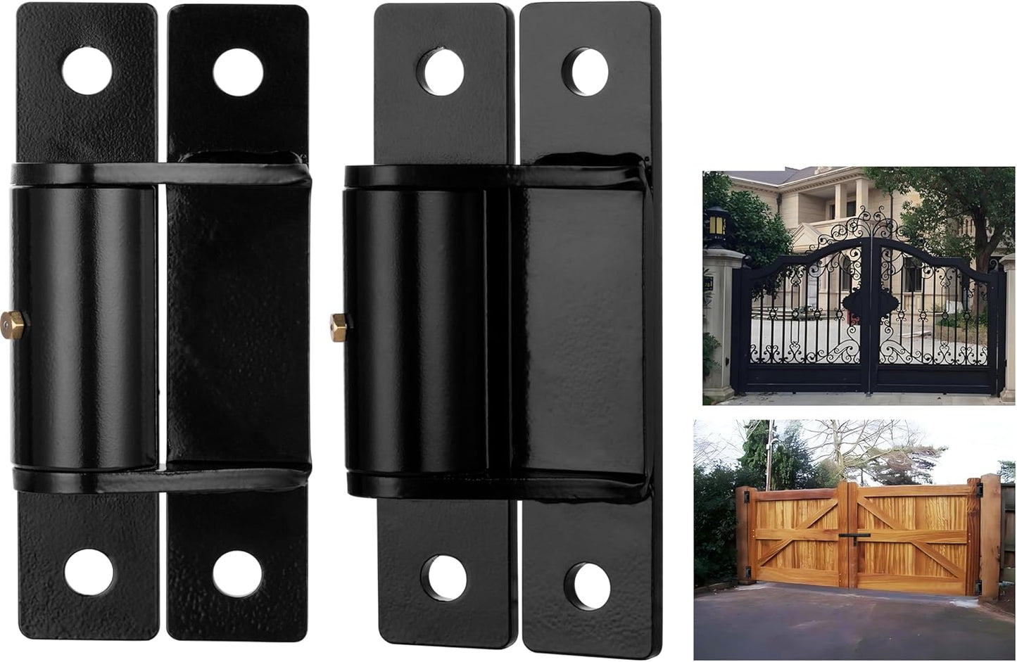 Heavy Duty Gate Hinges 7in 1100LB Capacity for Driveway Gates