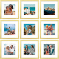 Vittanly 12x12 Picture Frames Set of 9 for Stunning Displays