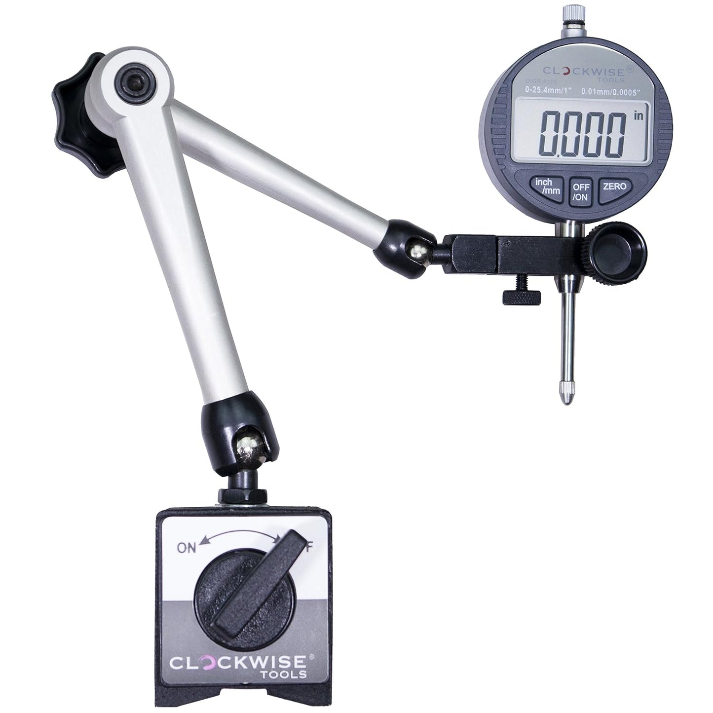 Digital Indicator with Magnetic Base Holder for Precision Tasks