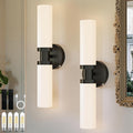 Rechargeable Battery Wall Sconce Set of Two - Wireless Dimmable