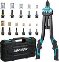 Rivet Nut Tool 16in Hand Rivet Nut Gun Kit - Mandrels & 110 Nuts