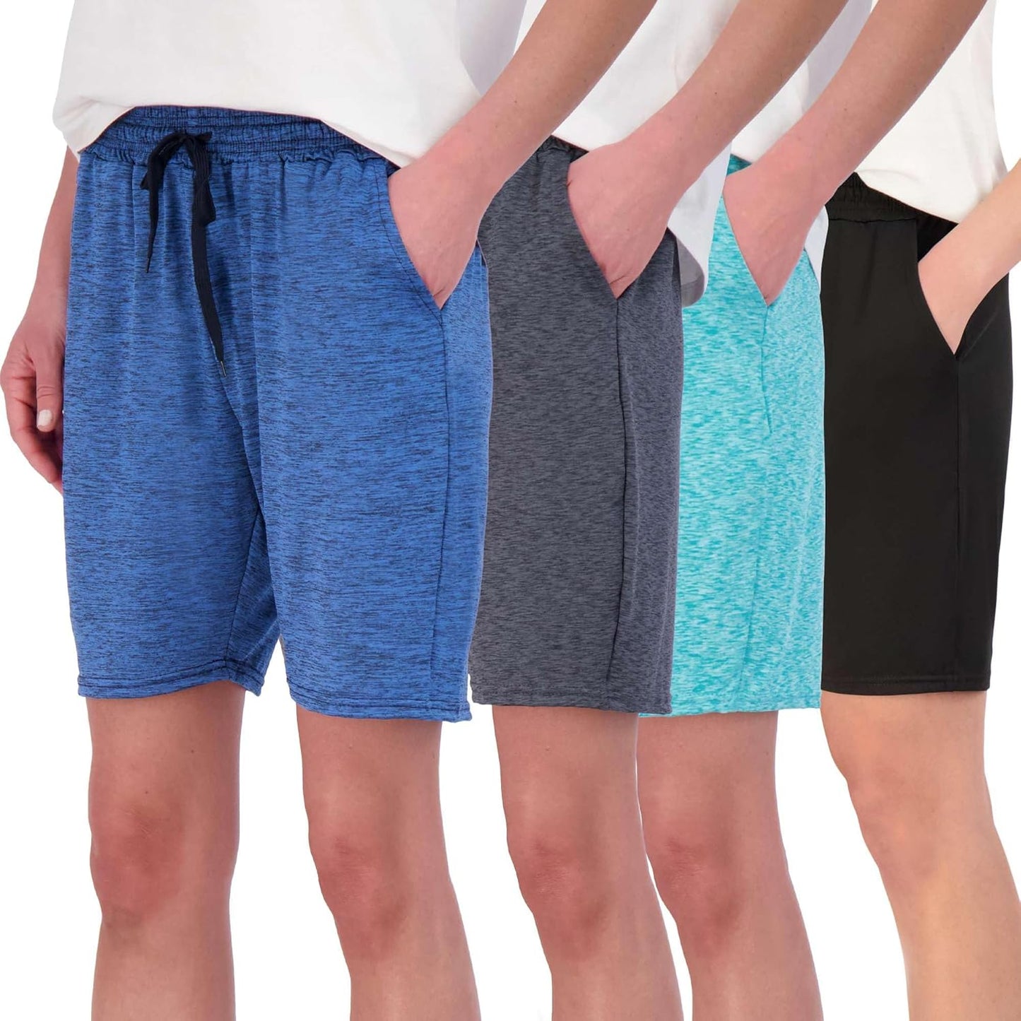 Real Essentials Women's Dry-Fit 7in Bermuda Shorts for Comfort