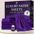 SLEEP SANCTUARY Satin Sheets Queen Size - Cooling Luxury Satin Set