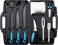 Fish Fillet Knife Set Curved Flex 7 in 9 in - Complete Filleting Kit