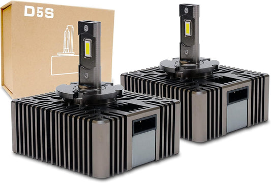 D5S 35W LED Headlight Bulbs with 8000 Lumens Brightness