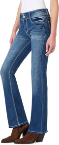 WallFlower Luscious Curvy Bootcut Jeans Mid-Rise Insta (Style 5M9T)