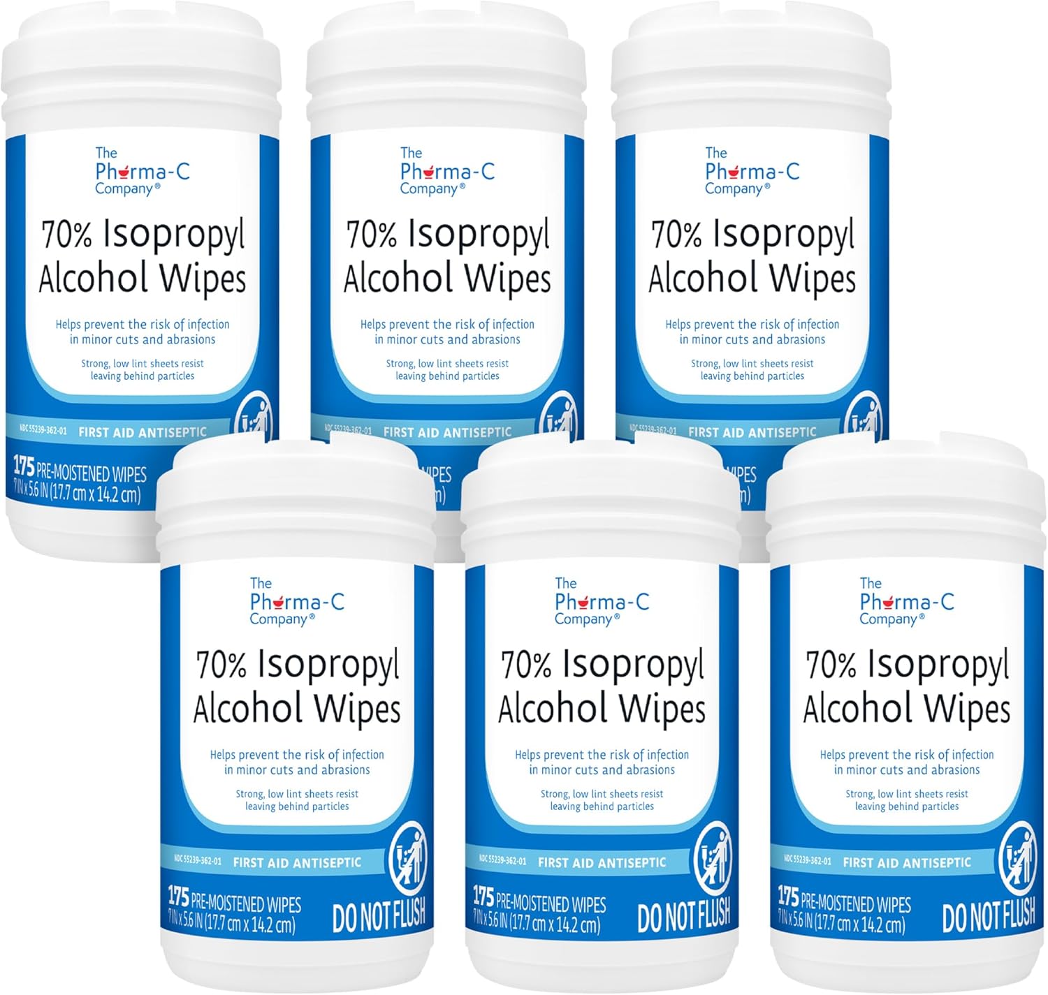 70% Isopropyl Alcohol Wipes - Durable First-Aid Antiseptic