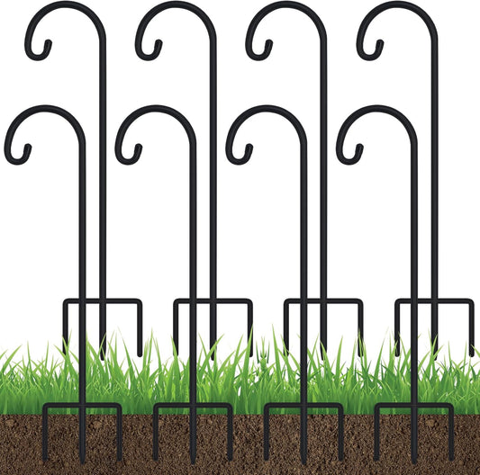 Adjustable 32 Inch Shepherd Hooks for Outdoor Garden Use