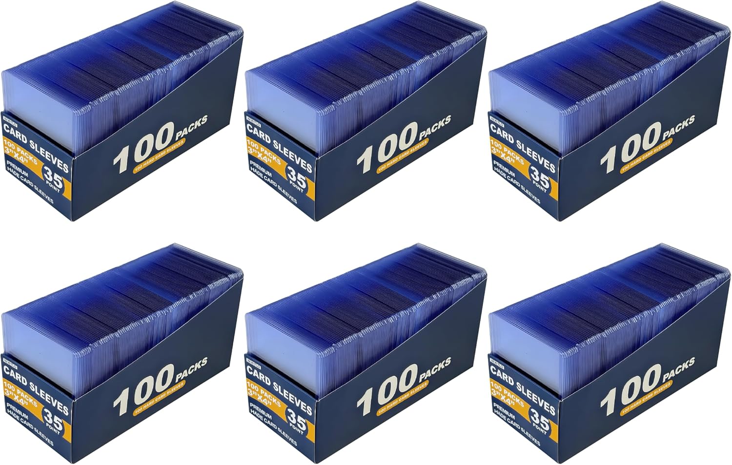 600 Hard Card Sleeves for Premium Protection of Trading Cards