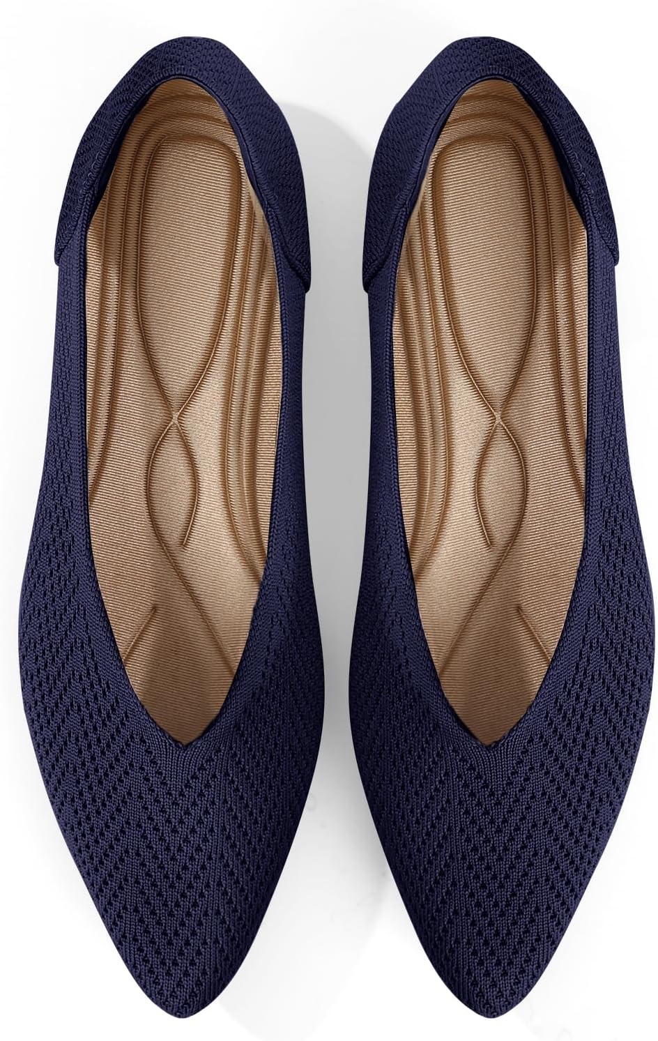Comfortable Knit Ballet Flats for Women - Washable & Stylish