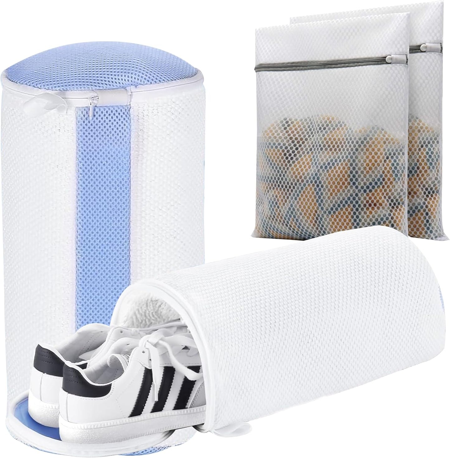 Fluffy Fiber Shoe Wash Bag Duo