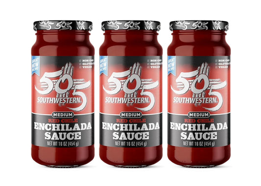 505 Southwestern Medium Red Chile Enchilada Sauce - Pack of 3
