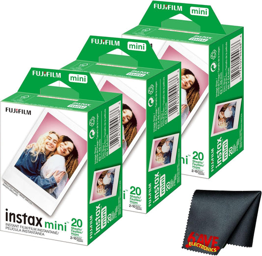 Fujifilm Instax Mini Instant Camera Film Bundle for Memories