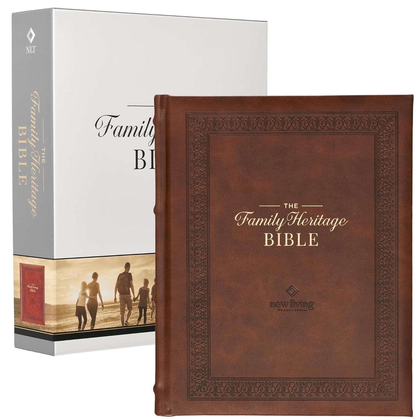 NLT Family Heritage Bible Large Print Devotional Study Edition