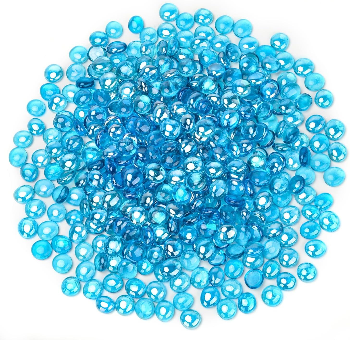 Mr. Fireglass Caribbean Blue Fire Glass Beads for Fire Pits