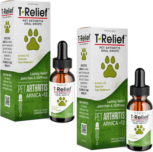 MediNatura T-Relief Pet Arthritis Relief Drops for Dogs & Cats