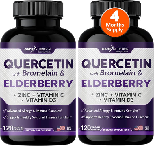 Gade Nutrition Quercetin with Bromelain for Immune Support