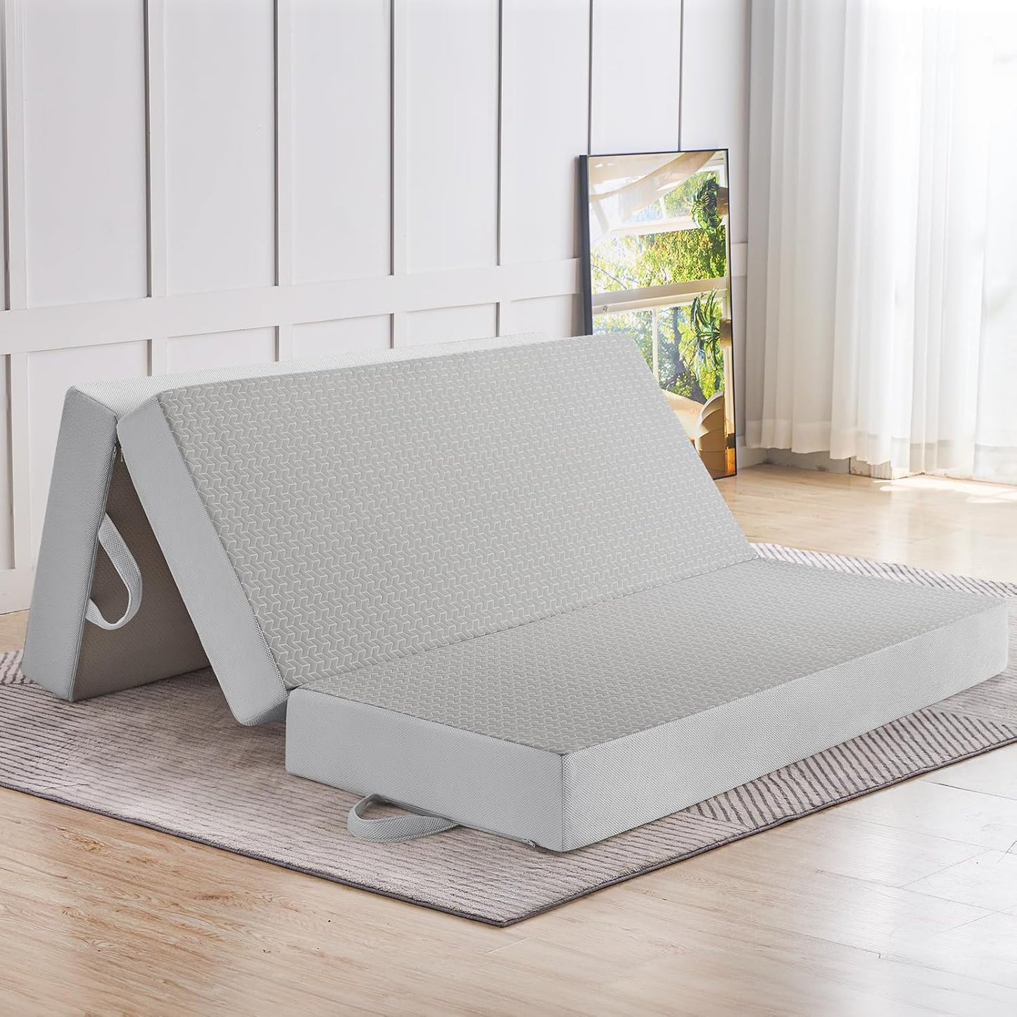 Folding Mattress Queen Size with Memory Foam for Comfort