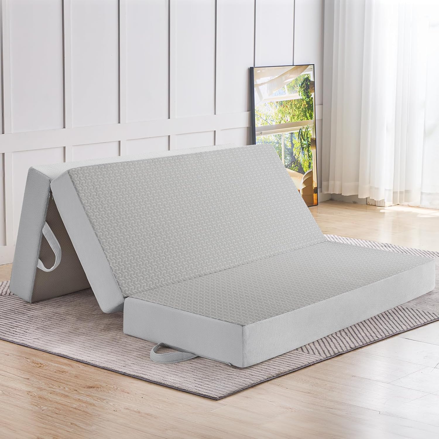 Folding Mattress Queen Size with Memory Foam for Comfort