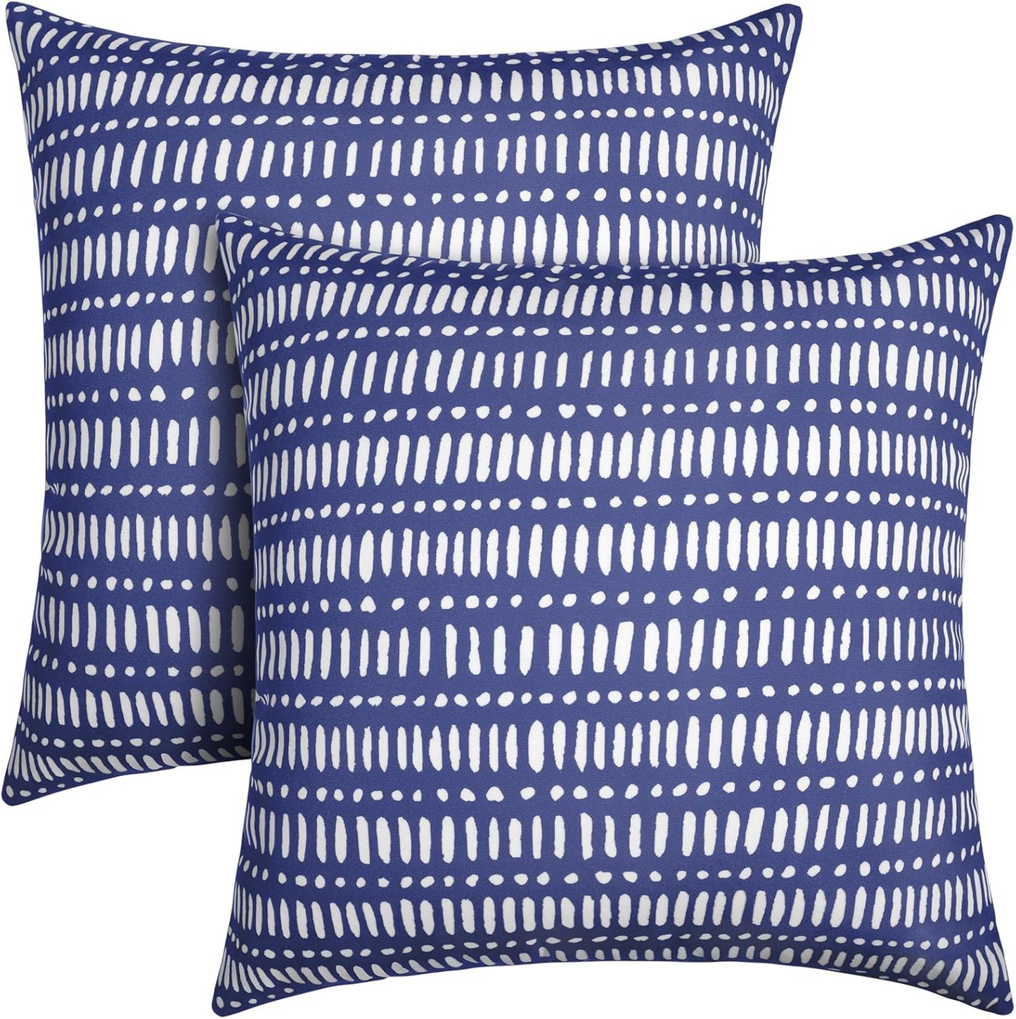 Pack of 2 Waterproof Outdoor Pillows for Garden and Couch