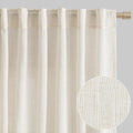 Joywell Natural Linen Curtains - Light Filtering 96 Inches