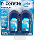 Nicorette 4mg Coated Nicotine Lozenges Ice Mint - Quit Smoking Aid